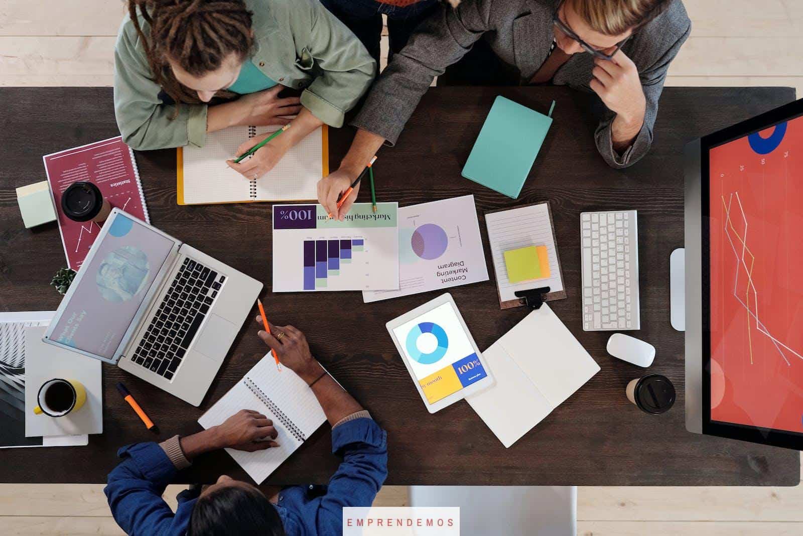 Team Having a Meeting