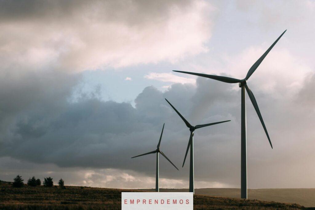Three Gray Wind Turbine