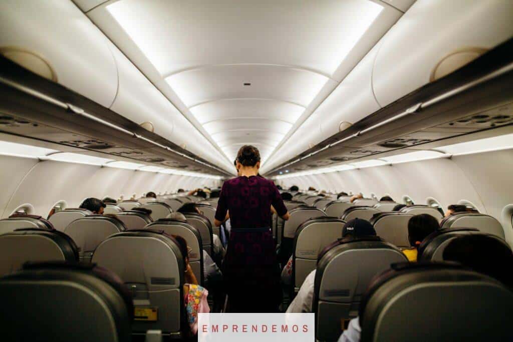 Person Standing Inside Airliner